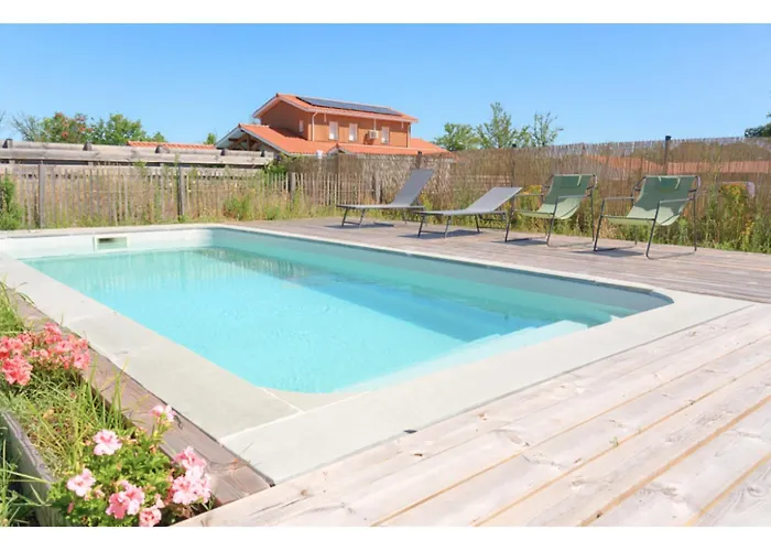 Maison Calme Biscarosse Avec Piscine - 10 Min فيلة