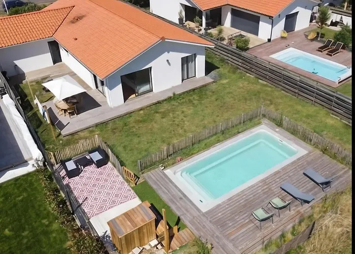فيلة Maison Calme Biscarosse Avec Piscine - 10 Min *