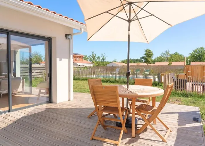 Maison Calme Biscarosse Avec Piscine - 10 Min بيسكاروس