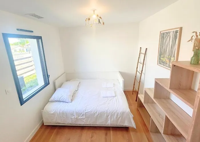 فيلة Maison Calme Biscarosse Avec Piscine - 10 Min