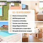 Maison Calme Biscarosse Avec Piscine - 10 Min Villa Biscarrosse