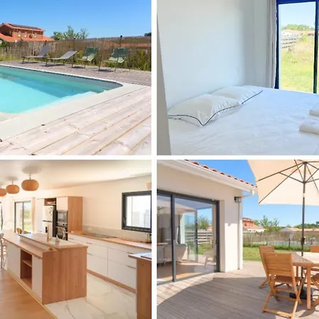 Maison Calme Biscarosse Avec Piscine - 10 Min Biscarrosse