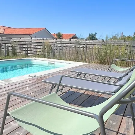 Villa Maison Calme Biscarosse Avec Piscine - 10 Min