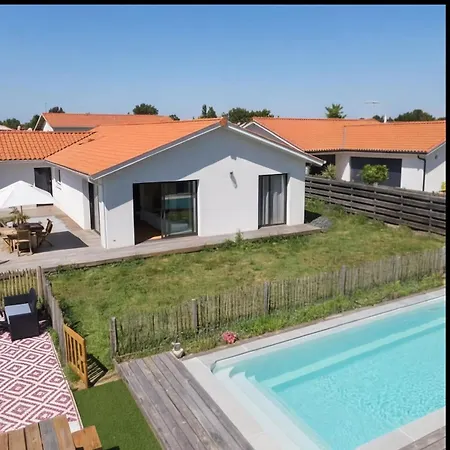 Maison Calme Biscarosse Avec Piscine - 10 Min Villa